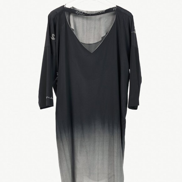 Annette Gortz SS/16 Caya Black & Grey Gradient Silk Mini Dress - Picture 2 of 11